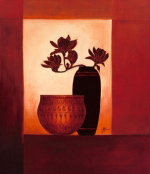 BLACK VASE II Jettie  Roseboom
