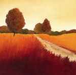 SCARLET LANDSCAPE I Hans  Paus