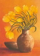 YELLOW GROUP OF TULIPS Marlene  Verhagen