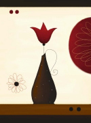 A SINGLE RED TULIP Jo  Parry