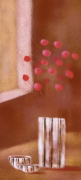 VASE OF RED FLOWERS Martin  Irish