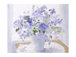 BLUE FLORAL SPRAY Celia  Russell