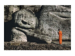 BUDDHIST MONK AND RECLINING BUDDHA Steve  McCurry