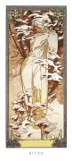 HIVER, 1900 Alphonse  Mucha