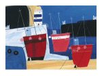 THREE RED BOATS Dave  Jaundrell