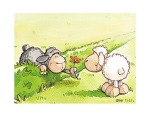 SCHAF MIT BLUME   Nici