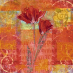 RED TULIPS II Yvonne  Dulac