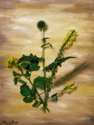 YELLOW WILD FLOWERS Hans  de Bruijn