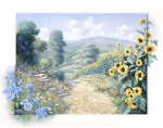 ALONG THE SUNFLOWERS Peter  Motz