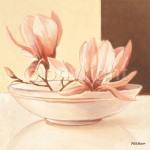 BOWL WITH MAGNOLIA Yves  Blanc
