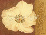 GOLD SCROLL FLOWER HEAD Anne  Searle