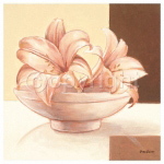 BOWL WITH LILIES Yves  Blanc