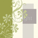 ORNAMENTIC IN GREEN II Hanna  Vedder