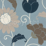 AQUA RETRO FLORAL Design  Show