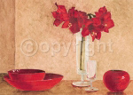 VASE & BOWLS WITH AMARYLLIS Ina  van Toor