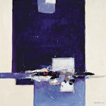 ABSTRAKT BLAU-WEISS Ron  van der Wert