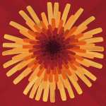 RED DANDELION I - 2002 Claire  Davies