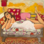 LOUISAN SUR SON LIT Delphine  Riffard