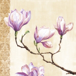 MAGNOLIAS ON PINK Louise  Anglicas