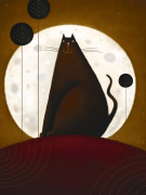 CAT AND THE MOON I Jo  Parry