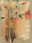 HIBISCUS SUR FOND CHAIR II C.  Bernarduchene