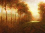 Line of Trees at Dawn Jim  Mitchell