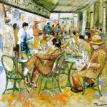 French cafe V.  Richeux