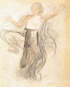 Danseuse cambodgienne de face, 1906 Auguste  Rodin