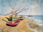 Barche Sulla Spiaggia Vincent  van Gogh