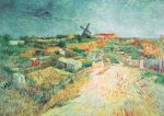 Jardins potager sur Montmartre Vincent  van Gogh
